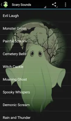 Scary Sounds android App screenshot 0